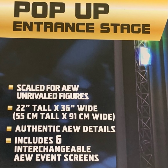 All Elite AEW Wrestling Unrivaled Collection Pop Up Entrance Stage-NIB - Picture 5 of 7